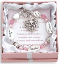 Love Daughter Forever Expressively Yours Bracelet Gift Boxed
