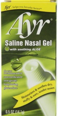 Ayr Saline Nasal Gel, With Soothing Aloe, 0.5 Ounce Tube Ayr Saline Nasal Gel, With Soothing Aloe, 0.5 Ounce Tube