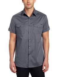 Kenneth Cole Men's Military Check Shirt Kenneth Cole Men's Military Check Shirt
