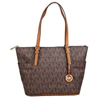 Michael Kors East West Top Zip Tote in Brown Michael Kors East West Top Zip Tote in Brown