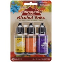 Ranger Adirondack Brights Alcohol Ink 1/2-Ounce 3/Pkg, Summit View Ranger Adirondack Brights Alcohol Ink 1/2-Ounce 3/Pkg, Summit View