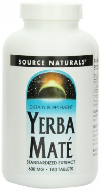 Source Naturals Yerba Mate 600mg, 180 Tablets Source Naturals Yerba Mate 600mg, 180 Tablets