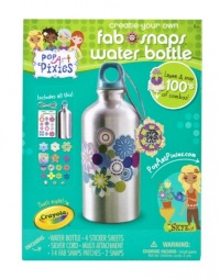 Crayola Pop Art Pixies Fab Snap Water Bottle Crayola Pop Art Pixies Fab Snap Water Bottle