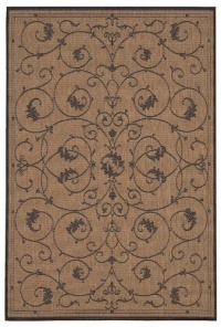 Couristan 1583/2500 Recife Veranda 7-Feet 6-Inch Square Rug, Cocoa and Black Couristan 1583/2500 Recife Veranda 7-Feet 6-Inch Square Rug, Cocoa and Black