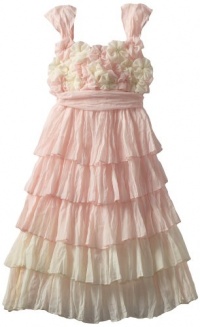 Biscotti Girls 7-16 Blushing Rose Strappy Dress, Blush, 12