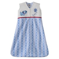 HALO Sleepsack Micro-Fleece Wearable Blanket, Medium Blue Argyle HALO Sleepsack Micro-Fleece Wearable Blanket, Medium Blue Argyle