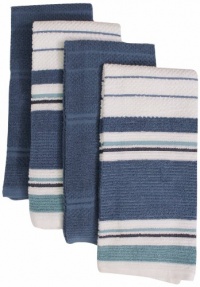 Foreston Trends 16 by 26-Inch Venice Towel, Blue, Set of 4 Foreston Trends 16 by 26-Inch Venice Towel, Blue, Set of 4