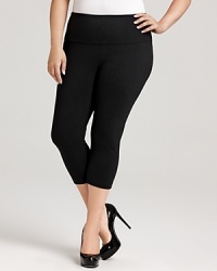 This Lyssé Leggings look flaunts a signature control top and a flirtatious capri length for a flattering silhouette. This Lyssé Leggings look flaunts a signature control top and a flirtatious capri length for a flattering silhouette.