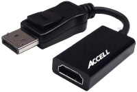 Accell (B086B-003B-2) UltraAV DisplayPort 1.1 to HDMI 1.4 Active Adapter - AMD Eyefinity Certified Accell (B086B-003B-2) UltraAV DisplayPort 1.1 to HDMI 1.4 Active Adapter - AMD Eyefinity Certified