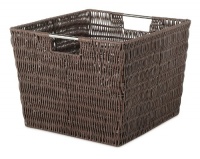 Whitmor 6500-1715 Rattique Storage Tote, Java Whitmor 6500-1715 Rattique Storage Tote, Java