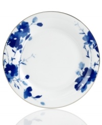 Splashy blue florals in white porcelain make the Bouquet accent plate a stylish companion to Grand Buffet Platinum dinnerware, also by Charter Club. A banded edge adds a classic touch. Splashy blue florals in white porcelain make the Bouquet accent plate a stylish companion to Grand Buffet Platinum dinnerware, also by Charter Club. A banded edge adds a classic touch.