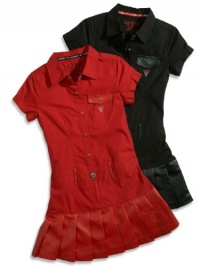 GUESS Kids Girls Big Girl Shirt-Dress, RED (14) GUESS Kids Girls Big Girl Shirt-Dress, RED (14)