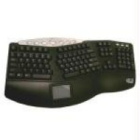 Adesso Tru-Form Pro Contoured Ergonomic Keyboard with TouchPad (PCK-308UB)