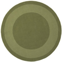 Transitions Moss Border Rug Rug Size: Round 6' Transitions Moss Border Rug Rug Size: Round 6'