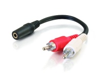 C2G / Cables to Go 40424 Stereo F/M RCA YCable (6Inch, Black) C2G / Cables to Go 40424 Stereo F/M RCA YCable (6Inch, Black)