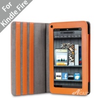Acase(TM) Kindle Fire Premium Micro Fiber Leather Case with built-in Stand for Kindle Fire Full Color 7 Multi-touch Display, Wifi (Orange) Acase(TM) Kindle Fire Premium Micro Fiber Leather Case with built-in Stand for Kindle Fire Full Color 7 Multi-touch Display, Wifi (Orange)