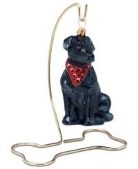 Keep your top dog on display all year round with this whimsical bone-shaped ornament stand from Joy to the World. Keep your top dog on display all year round with this whimsical bone-shaped ornament stand from Joy to the World.