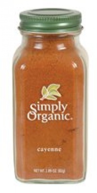 Simply Organic Cayenne Pepper Certified Organic, 2.89-Ounce Containers (Pack of 3) Simply Organic Cayenne Pepper Certified Organic, 2.89-Ounce Containers (Pack of 3)