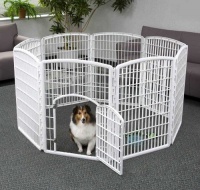 IRIS Indoor/Outdoor Plastic Pet Pen, 8 Panels IRIS Indoor/Outdoor Plastic Pet Pen, 8 Panels