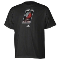 Portland Trail Blazers Adidas Black Primary Logo T-Shirt Portland Trail Blazers Adidas Black Primary Logo T-Shirt
