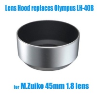 EzFoto Bayonet Mount Lens Hood Shade for Olympus M.ZUIKO DIGITAL 45mm 1:1.8 lens, 100% replaces LH-40B EzFoto Bayonet Mount Lens Hood Shade for Olympus M.ZUIKO DIGITAL 45mm 1:1.8 lens, 100% replaces LH-40B