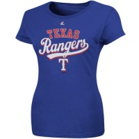 MLB Majestic Texas Rangers Women's The Essentials T-Shirt - Royal Blue MLB Majestic Texas Rangers Women's The Essentials T-Shirt - Royal Blue