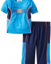 Puma - Kids Baby-Boys Infant Performance Pant Set, Brilliant Blue, 18 Months