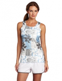 Brooks Women's D'lite Mesh Flower Check Tank Brooks Women's D'lite Mesh Flower Check Tank