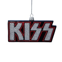 Kurt Adler KS4101 Glass KISS Ornament with Band Image on Back, 5-Inch Kurt Adler KS4101 Glass KISS Ornament with Band Image on Back, 5-Inch