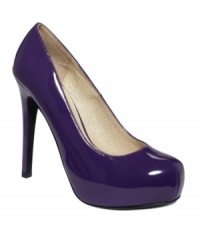 Flying colors! Bold hues make Chinese Laundry's Whistle round-toe platform pumps stand out from the crowd. Flying colors! Bold hues make Chinese Laundry's Whistle round-toe platform pumps stand out from the crowd.