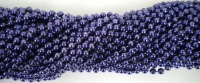 33 inch 07mm Round Metallic Navy Blue Mardi Gras Beads - 6 Dozen (72 necklaces) 33 inch 07mm Round Metallic Navy Blue Mardi Gras Beads - 6 Dozen (72 necklaces)
