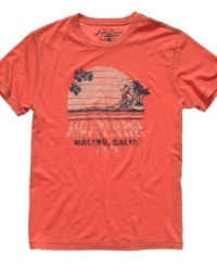 Roll out the hazy, crazy days of summer. With this tee from Lucky Brand Jeans, there's no doubt which season is your fave. Roll out the hazy, crazy days of summer. With this tee from Lucky Brand Jeans, there's no doubt which season is your fave.
