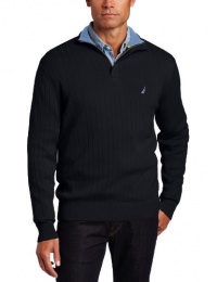 Nautica Men's Quarter-Zip Drop Sweater Nautica Men's Quarter-Zip Drop Sweater