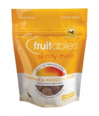 Fruitables Pumpkin & Mango Skinny Mini Dog Treats 5-Ounce Fruitables Pumpkin & Mango Skinny Mini Dog Treats 5-Ounce