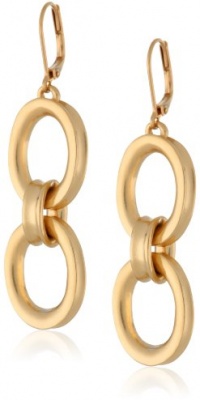 T Tahari Essentials Gold Double Oval Link Drop Earrings T Tahari Essentials Gold Double Oval Link Drop Earrings