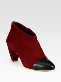 EXCLUSIVELY AT SAKS IN SIENNA. Velvety nubuck leather design has a convenient side zipper and contrasting leather toecap. Self-covered heel, 3 (75mm)Nubuck leather and leather upperSide zipperLeather lining and solePadded insoleImportedOUR FIT MODEL RECOMMENDS ordering true size. EXCLUSIVELY AT SAKS IN SIENNA. Velvety nubuck leather design has a convenient side zipper and contrasting leather toecap. Self-covered heel, 3 (75mm)Nubuck leather and leather upperSide zipperLeather lining and solePadded insoleImportedOUR FIT MODEL RECOMMENDS ordering true size.