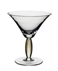 Bring contemporary refreshment to casual tables with the New Cottage martini glass. An amber-hued stem and fluted texture add interest to an already-stylish silhouette. From Villeroy & Boch. (Clearance) Bring contemporary refreshment to casual tables with the New Cottage martini glass. An amber-hued stem and fluted texture add interest to an already-stylish silhouette. From Villeroy & Boch. (Clearance)