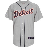 Men's Detroit Tigers RC Synthetic Replica Baseball Jersey,Road Gray Men's Detroit Tigers RC Synthetic Replica Baseball Jersey,Road Gray