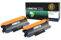 LINKYO Compatible 2 Pack Brother TN450 Black Toner Cartridge LINKYO Compatible 2 Pack Brother TN450 Black Toner Cartridge