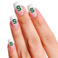 NCAA Michigan State Spartans 16 Mini Temporary Nail Tattoos NCAA Michigan State Spartans 16 Mini Temporary Nail Tattoos