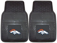FANMATS 8768 NFL Denver Broncos Front Heavy Duty Vinyl Car Mat - 2 Pieces FANMATS 8768 NFL Denver Broncos Front Heavy Duty Vinyl Car Mat - 2 Pieces