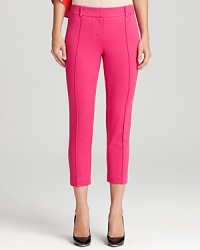 Rethink your fall wardrobe by adding a vibrant dash of color to the mix--simply structured with a chic, cropped leg, these Trina Turk pants are a cute, easy way to brighten up your fall favorites. Rethink your fall wardrobe by adding a vibrant dash of color to the mix--simply structured with a chic, cropped leg, these Trina Turk pants are a cute, easy way to brighten up your fall favorites.