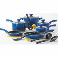 Martha Stewart Collection Ombre 14 Piece Nonstick Cookware Set (Blue) Martha Stewart Collection Ombre 14 Piece Nonstick Cookware Set (Blue)