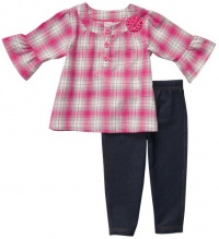 Carter's Baby Girls 3- 24 Months Plaid Tunic Pant Set (Pink 18 Months) Carter's Baby Girls 3- 24 Months Plaid Tunic Pant Set (Pink 18 Months)