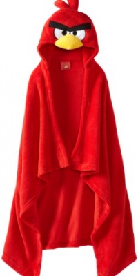 AME Sleepwear Boys 2-7 Red Angry Birds Hooded Wrap, Multi, One Size AME Sleepwear Boys 2-7 Red Angry Birds Hooded Wrap, Multi, One Size