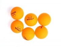 Stiga 3-Star Orange Table Tennis Balls, 6-Pack