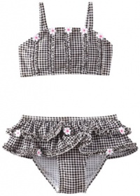 Flapdoodles Girls 2-6X Daisy 2 Piece, Black/White Gingham, 5 Flapdoodles Girls 2-6X Daisy 2 Piece, Black/White Gingham, 5