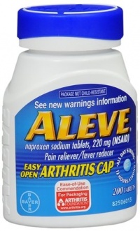 Aleve Pain Reliever Fever Reducer Easy-Open Cap -- 220 mg - 200 Tablets Aleve Pain Reliever Fever Reducer Easy-Open Cap -- 220 mg - 200 Tablets