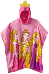 Ame Sleepwear Girls 7-16 Princess Hooded Poncho Top, Pink, One Size Ame Sleepwear Girls 7-16 Princess Hooded Poncho Top, Pink, One Size