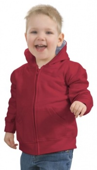 Precious Cargo Toddler Soft Full-Zip Hoodie, Red/Grey Heather, 2T. CAR12